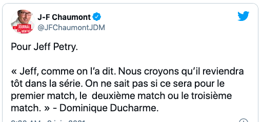 Dominique Ducharme ment dans le dossier Jeff Petry?