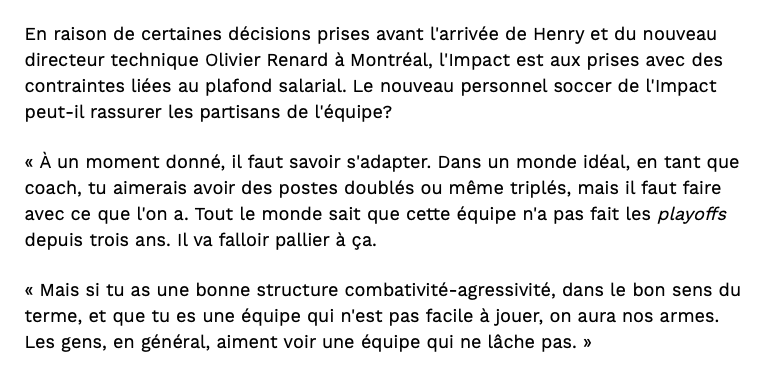 Thierry Henry parle déjà d'une équipe de PLOMBIERS!!!!