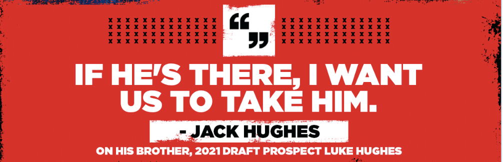 Jack Hughes met la pression sur les Devils...