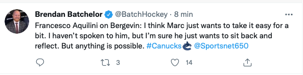 Le proprio des Canucks DÉMENT avoir parlé à Bergevin...