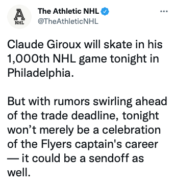 Claude Giroux déjà un membre des Panthers?