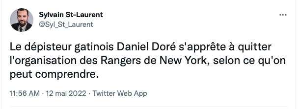 Daniel Doré tout proche de Montréal...