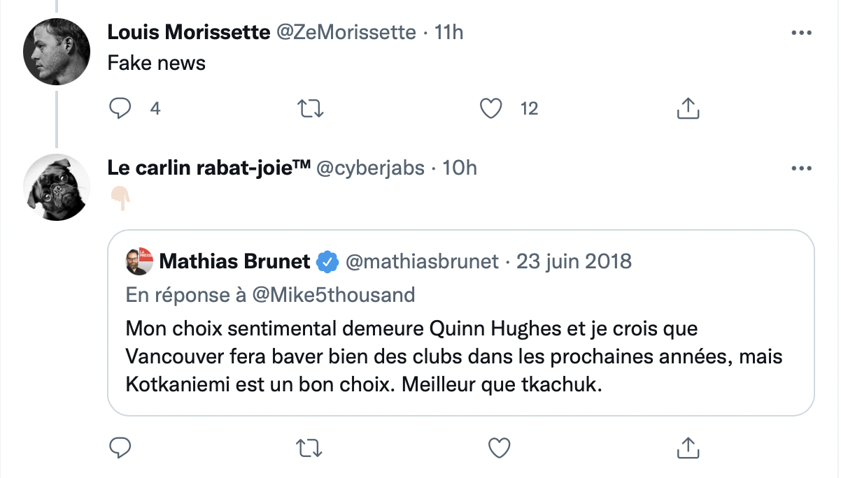 Louis Morisette HUMILIE Mathias Brunet sur la place publique!!!!