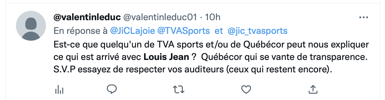 TVA Sports continue de se faire HARCELER...la vérité sur Louis Jean...