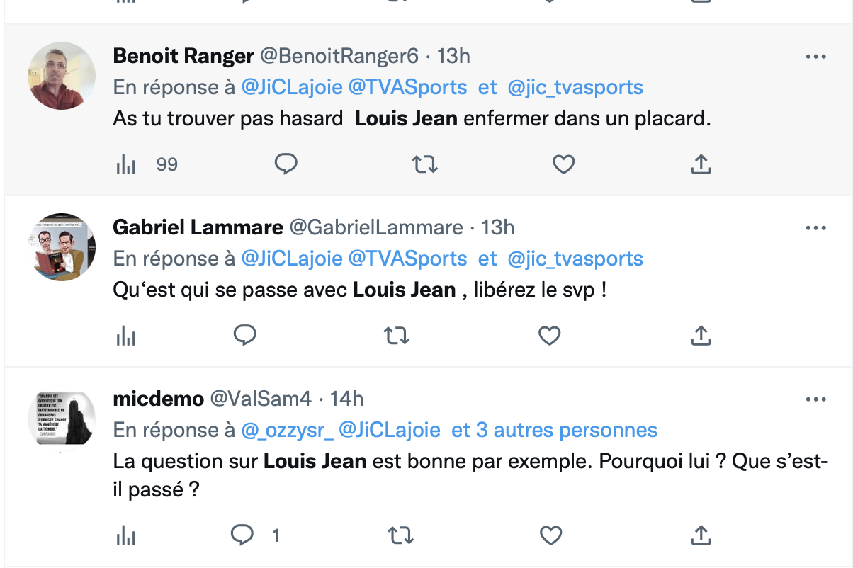 TVA Sports continue de se faire HARCELER...la vérité sur Louis Jean...