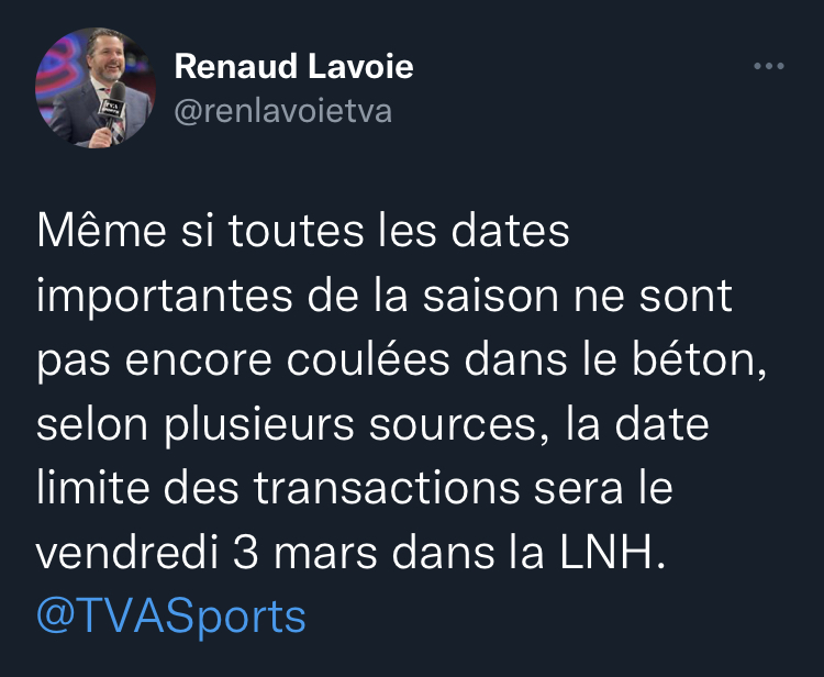 ATTENTION!!! Renaud Lavoie est en FEU!!!