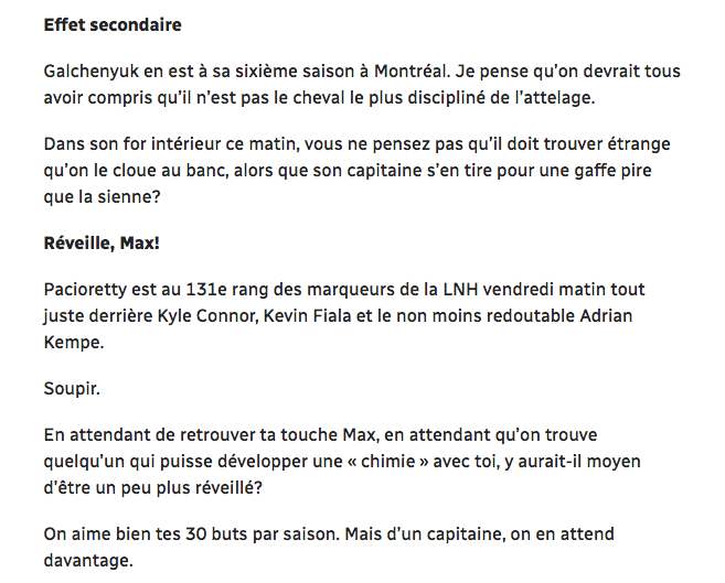 Hockey30 merci radio canada d avoir ramass max pacioretty 
